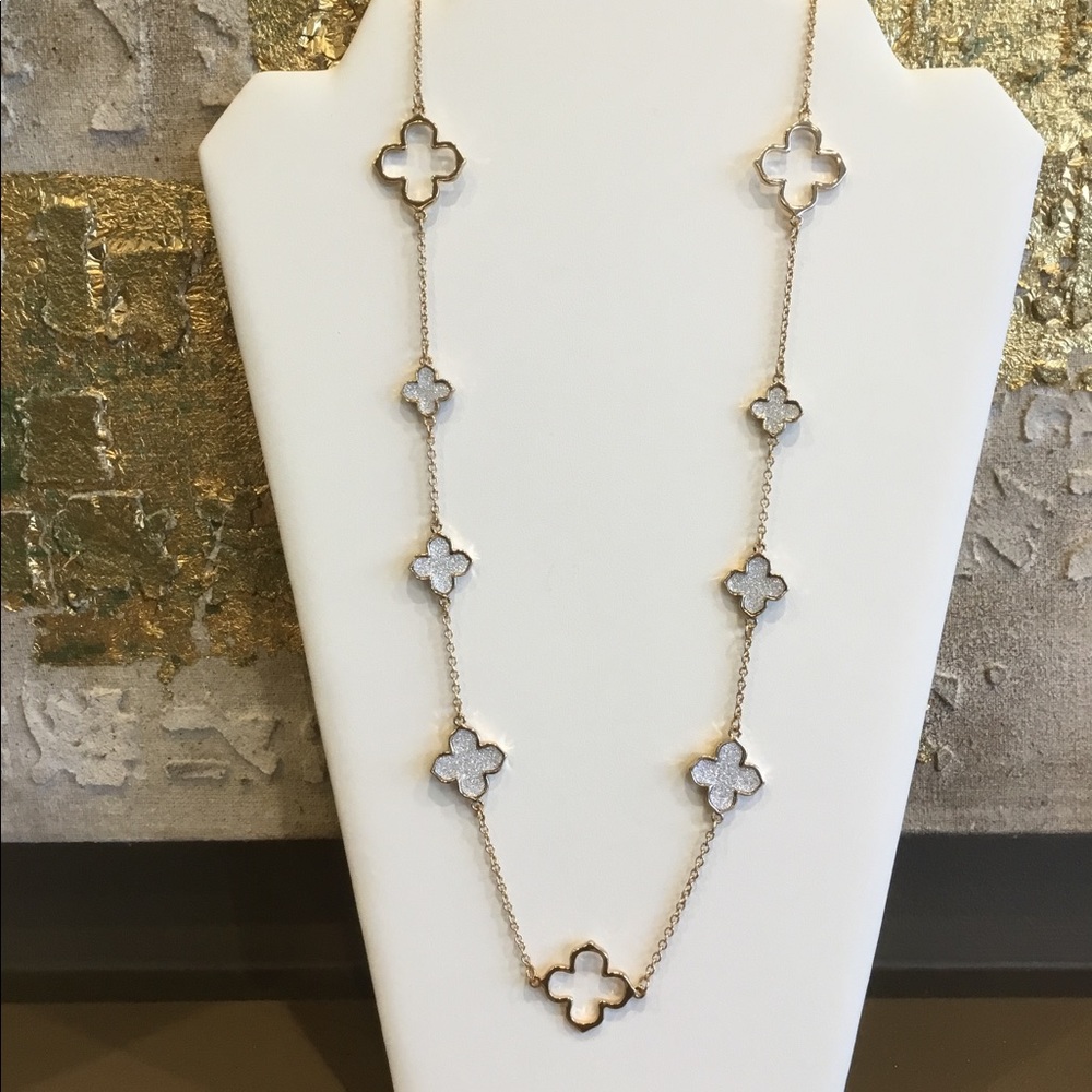Quatrefoil Station Necklace